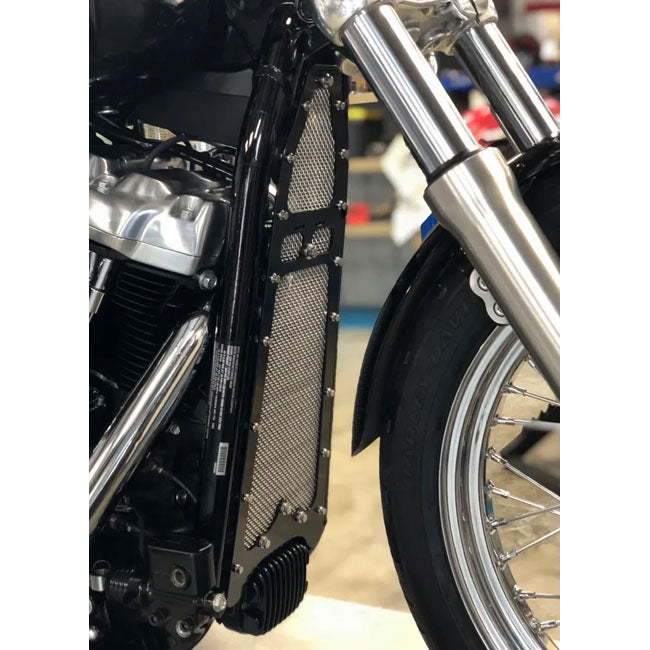 Bare Knuckle Performance, M8 Softail oil cooler cover guard OIL COOLERS MISC Bare Knuckle Performance