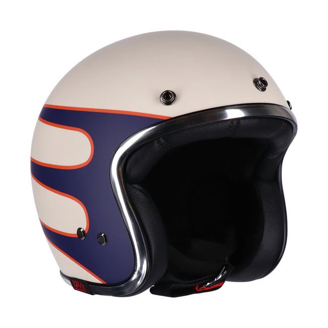 13 1/2 Skull bucket helmet Superior vintage white HELMETS 13 And A Half Company