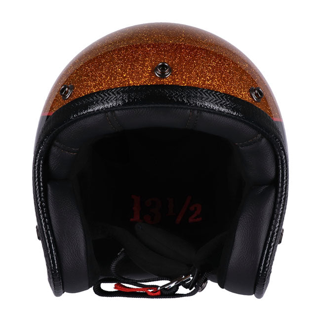 13 1/2 Skull bucket helmet Superior metal flake HELMETS 13 And A Half Company