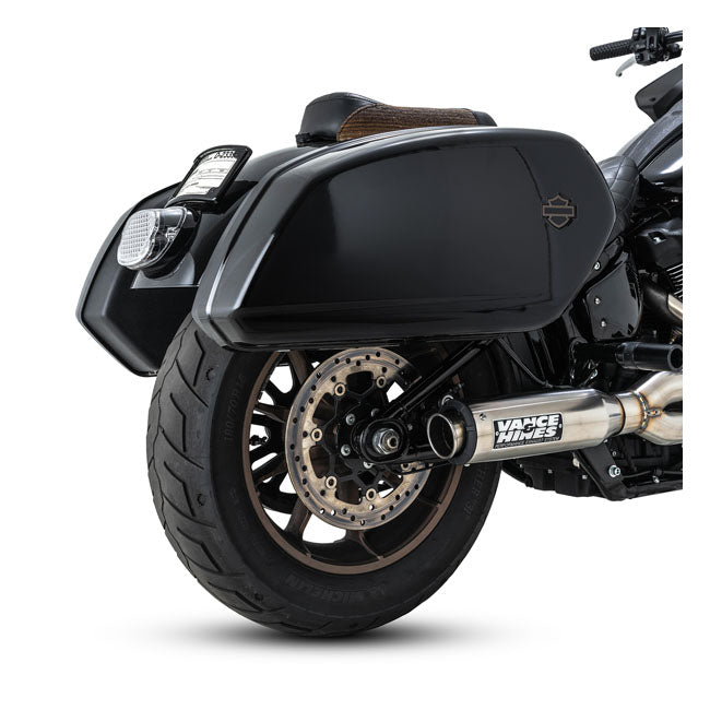 Vance & Hines Supersport 2:1 Exhaust, Brushed - 18+ Softail Full Exhaust System Vance & Hines