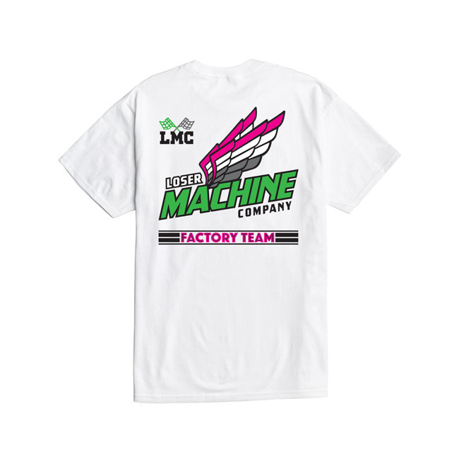 Loser Machine Four Stroke T Shirt White Loser Machine Company