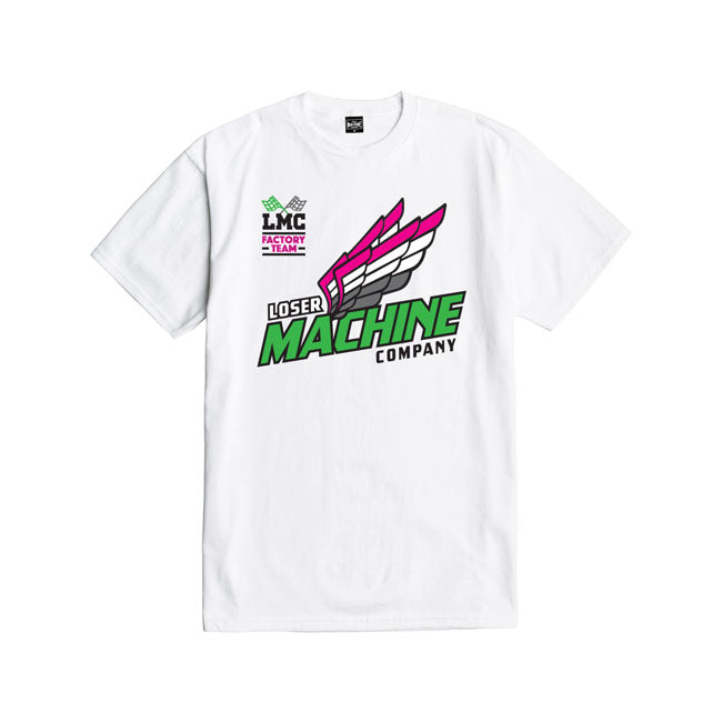 Loser Machine Four Stroke T Shirt White Loser Machine Company