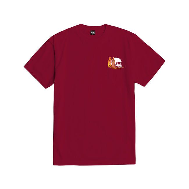 Loser Machine On Fire T Shirt Burgundy T-Shirt Loser Machine Company