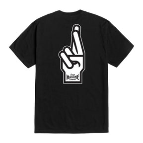 Loser Machine Good Luck Fingers T Shirt Black T-Shirt Loser Machine Company