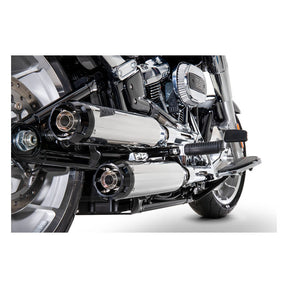 Zard Overlapped Slip On Muffler Hd Breakout Fat Boy M8 Polished E4/E5 Exhaust Slip-Ons And Mufflers Zard