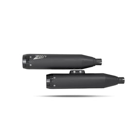 Zard Overlapped Slip On Muffler Hd Softail M8 Black E4/E5 Exhaust Slip-Ons And Mufflers Zard