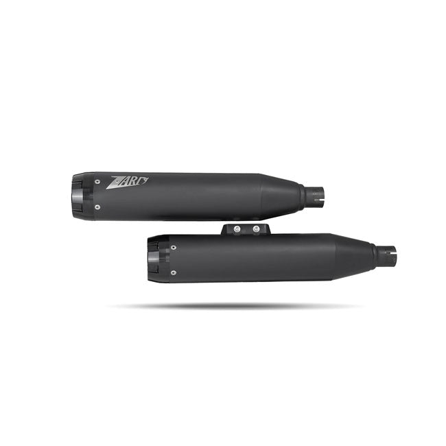 Zard Overlapped Slip On Muffler Hd Softail M8 Black E4/E5 Exhaust Slip-Ons And Mufflers Zard