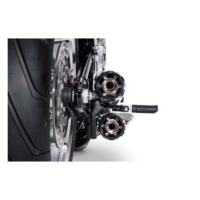 Zard, ''Overlapped'' 2-2 slip-on mufflers. Plain EXHAUST SLIP-ONS AND MUFFLERS Zard