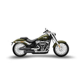 Zard Overlapped Slip On Muffler Hd Breakout Fat Boy M8 Black E4/E5 Exhaust Slip-Ons And Mufflers Zard