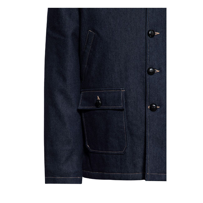 King Kerosin Jeans Jacket Dark Blue Wash Jackets Male King Kerosin