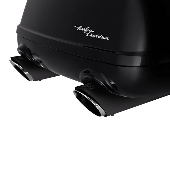 Vance & Hines Slip On Twin Slash Round, Black - 17+ Trike Exhaust Slip-Ons And Mufflers Vance & Hines