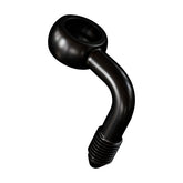 Goodridge, Slimline banjo fitting 3/8", 90 degrees. Black BANJO BOLTS Goodridge