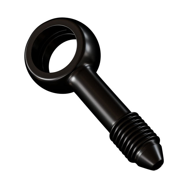 Goodridge, Slimline banjo fitting 3/8" straight 10mm. Black BANJO BOLTS Goodridge