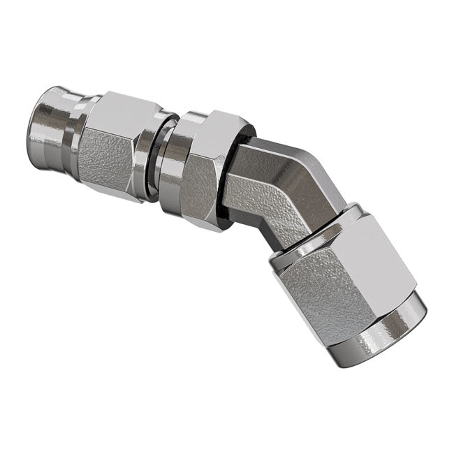 Goodridge, hose end 45 degree forged swivel bend tube. SS BRAKE LINE HOSE ENDS GOODRIDGE BAL Goodridge