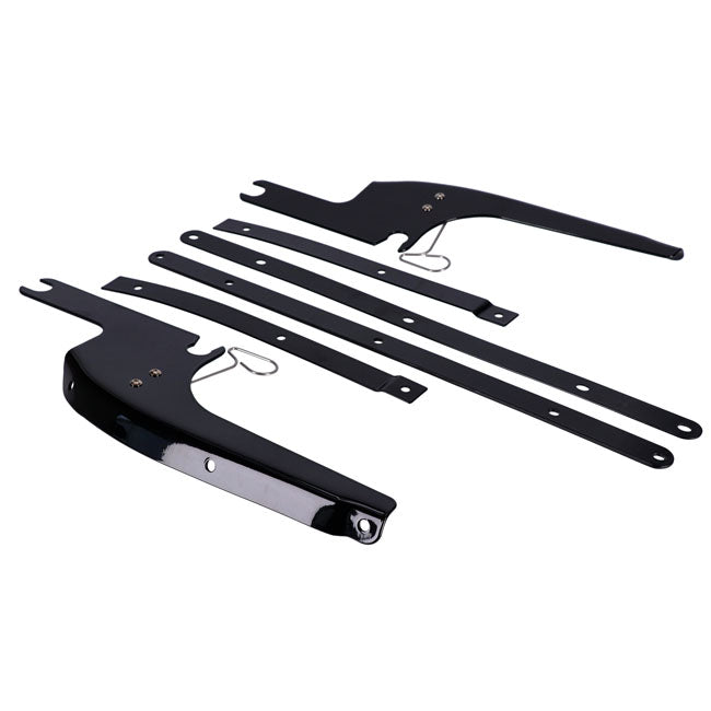 Windshield mounting bracket FLHR. Black Windshield mount kits Mcs