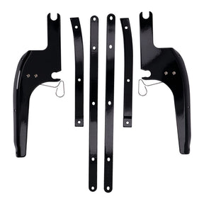 Windshield mounting bracket FLHR. Black Windshield mount kits Mcs
