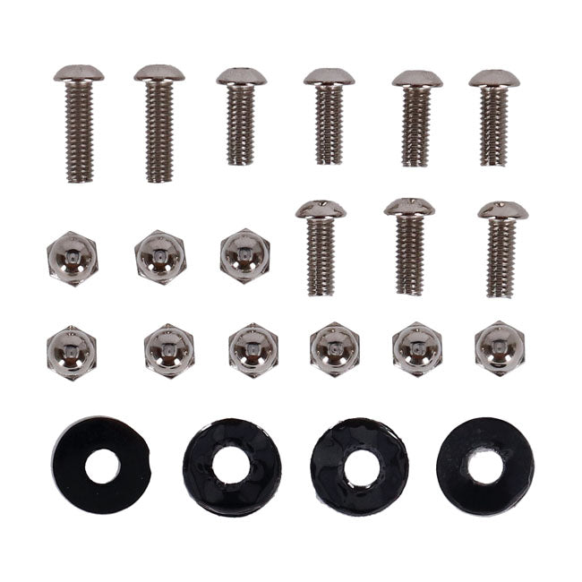 Windshield mounting bracket FLHR. Chrome Windshield mount kits Mcs