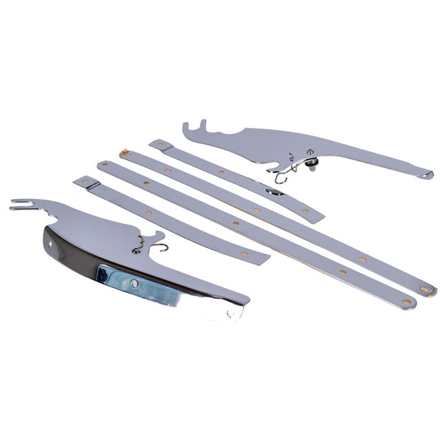 Windshield mounting bracket FLST/C. Chrome Windshield mount kits Mcs
