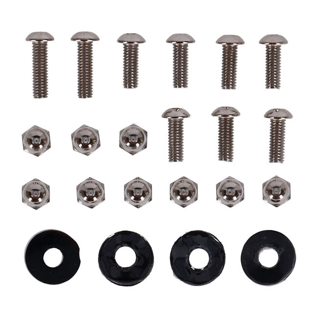 Windshield mounting bracket FLST/C. Chrome Windshield mount kits Mcs