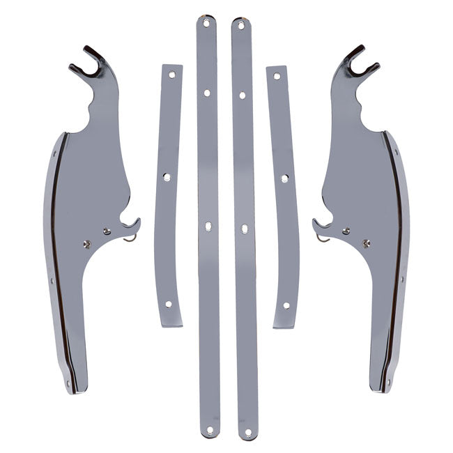 Windshield mounting bracket FLST/C. Chrome Windshield mount kits Mcs
