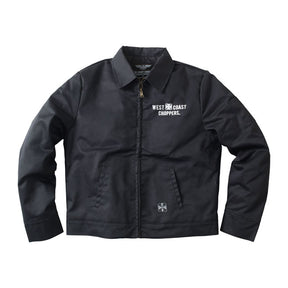West Coast Choppers "Block" Lined Workjacket - Black Jacket West Coast Choppers S