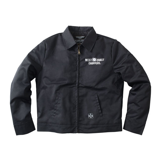 West Coast Choppers "Block" Lined Workjacket - Black Jacket West Coast Choppers S