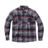 West Coast Choppers Rigid Flannel Shirt - Grey Shirts West Coast Choppers S