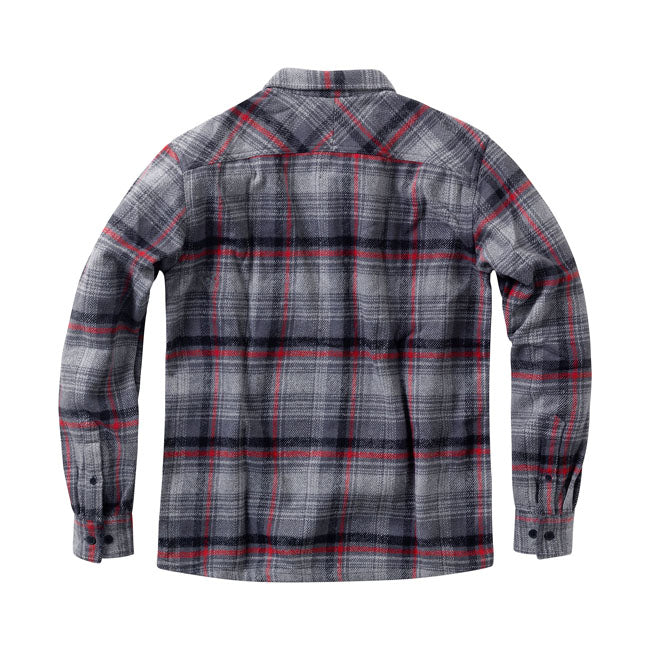 West Coast Choppers Rigid Flannel Shirt - Grey Shirts West Coast Choppers