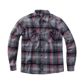 West Coast Choppers Rigid Flannel Shirt - Grey Shirts West Coast Choppers S