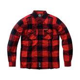 West Coast Choppers Rigid Flannel Shirt - Red & Black Shirts West Coast Choppers S