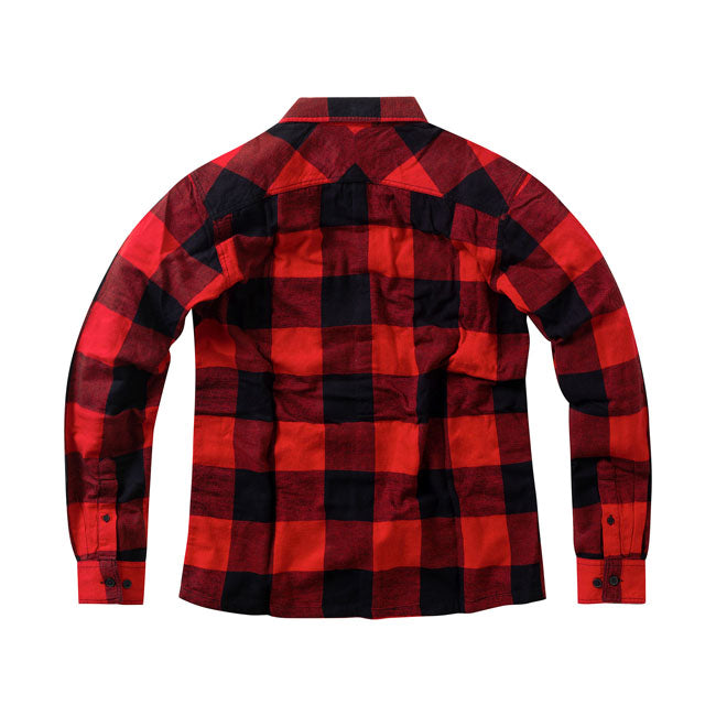 West Coast Choppers Rigid Flannel Shirt - Red & Black Shirts West Coast Choppers