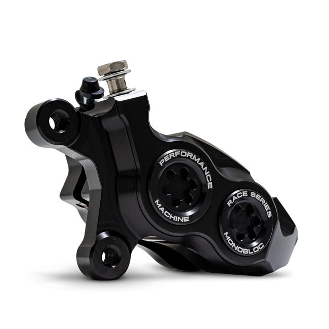 Performance Machine (Pm) Caliper Left 137 X 4 B Race Series Monobloc Blk/Ano Brake Calipers Performance Machine