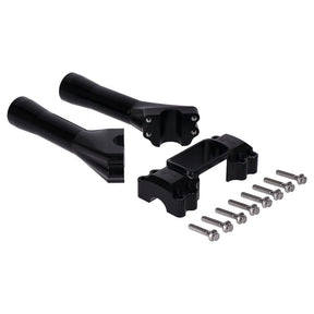 Indian Larry Motorcycles 6" Brooklyn Brawler Risers, Black - Milwaukee 8 Risers Indian Larry Motorcycles