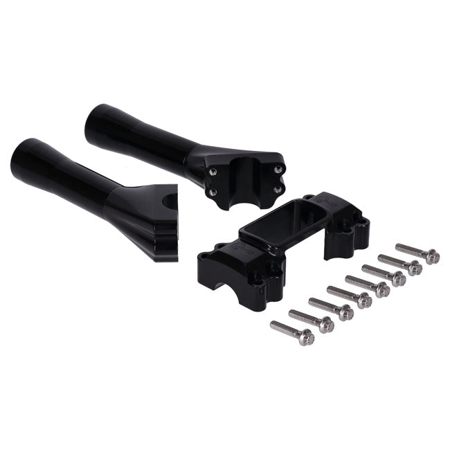 Indian Larry Motorcycles 6" Brooklyn Brawler Risers, Black - Milwaukee 8 Risers Indian Larry Motorcycles