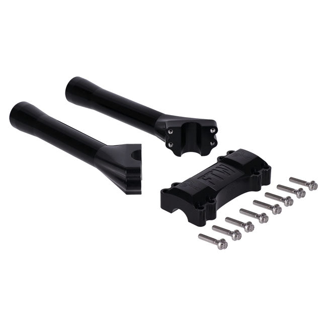 Indian Larry Motorcycles 8" Brooklyn Brawler Risers, Black Risers Indian Larry Motorcycles
