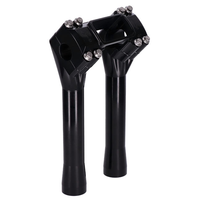 Indian Larry Motorcycles 8" Brooklyn Brawler Risers, Black - Milwaukee 8 Risers Indian Larry Motorcycles