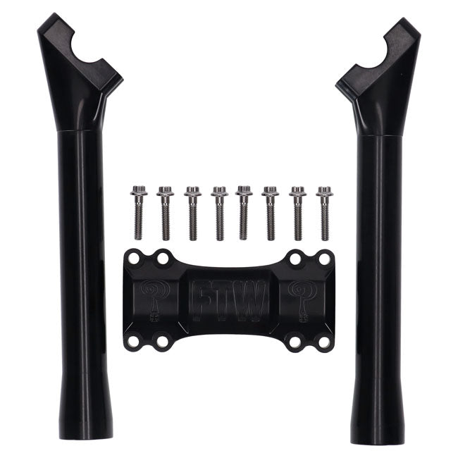 Indian Larry Motorcycles 10" Brooklyn Brawler Risers, Black Risers Indian Larry Motorcycles
