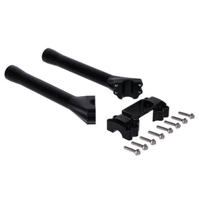 Indian Larry Motorcycles 10" Brooklyn Brawler Risers, Black - Milwaukee 8 Risers Indian Larry Motorcycles