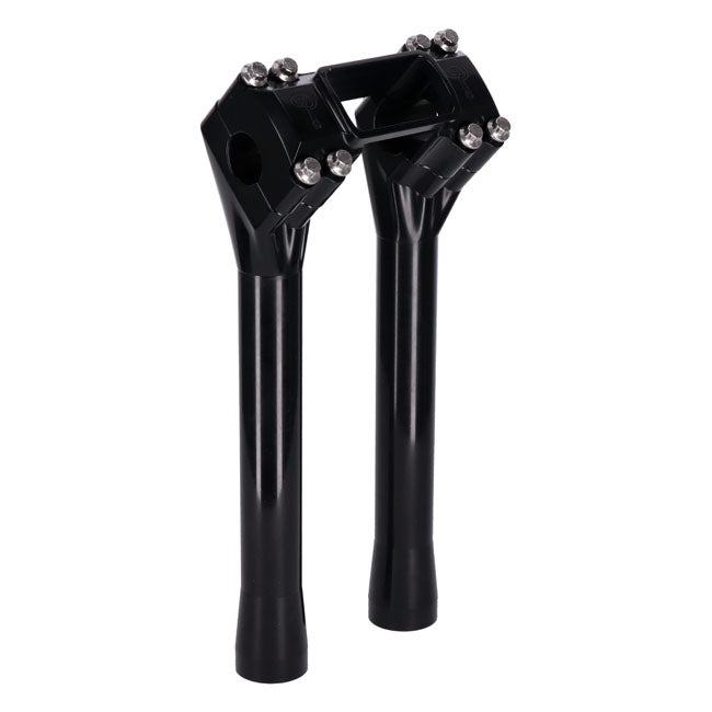 Indian Larry Motorcycles 10" Brooklyn Brawler Risers, Black - Milwaukee 8 Risers Indian Larry Motorcycles