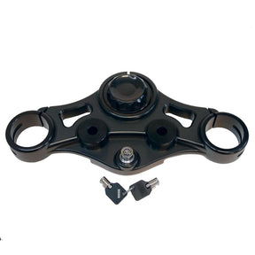 Indian Larry Motorcycles 10" BK Brawler Kit, Black - 15-23 Road Glide Riser And Speedo Top Clamp Set Indian Larry Motorcycles