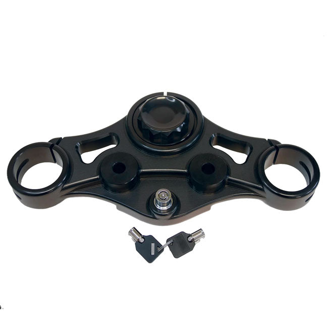 Indian Larry Motorcycles 10" BK Brawler Kit, Black - 15-23 Road Glide Riser And Speedo Top Clamp Set Indian Larry Motorcycles