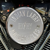 Indian Larry Motorcycles BK/NY Air Cleaner Cover, Polished - S&S Stealth air cleaner kit Air Cleaner Cover Indian Larry Motorcycles