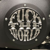 Indian Larry Motorcycles FTW Derby Cover, Matte Black & Aluminum - Twin Cam Derby Cover Indian Larry Motorcycles
