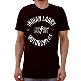 Indian Larry Motorcycles "Bk/Ny" T-Shirt - Black T-Shirt Indian Larry Motorcycles S