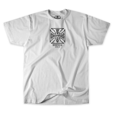 WCC OG ATX T-Shirt, White T-Shirt West Coast Choppers