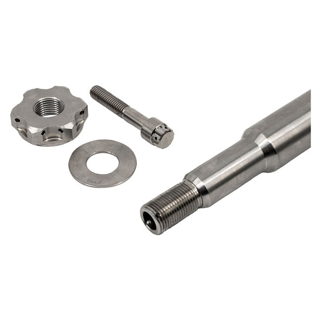 Trask FL Titanium Front Axle Kit - 08-24 Touring Wheel Axles Trask Performance