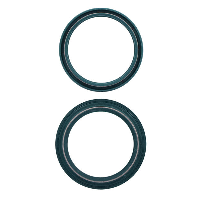 SKF, fork seal kit 49mm. Green. (one fork tube) FORK SEAL KITS Skf