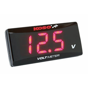 KOSO, Super-Slim digital volt meter. Red digits Koso