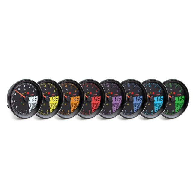Koso North America Hd 05 Multifunction Meter Dyna Multi Fit Black Bezel Speedometers Koso North America