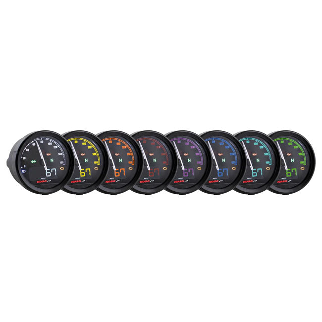 Koso North America D60 Hd Tnt 05 Tach Abe Speedometers Koso North America